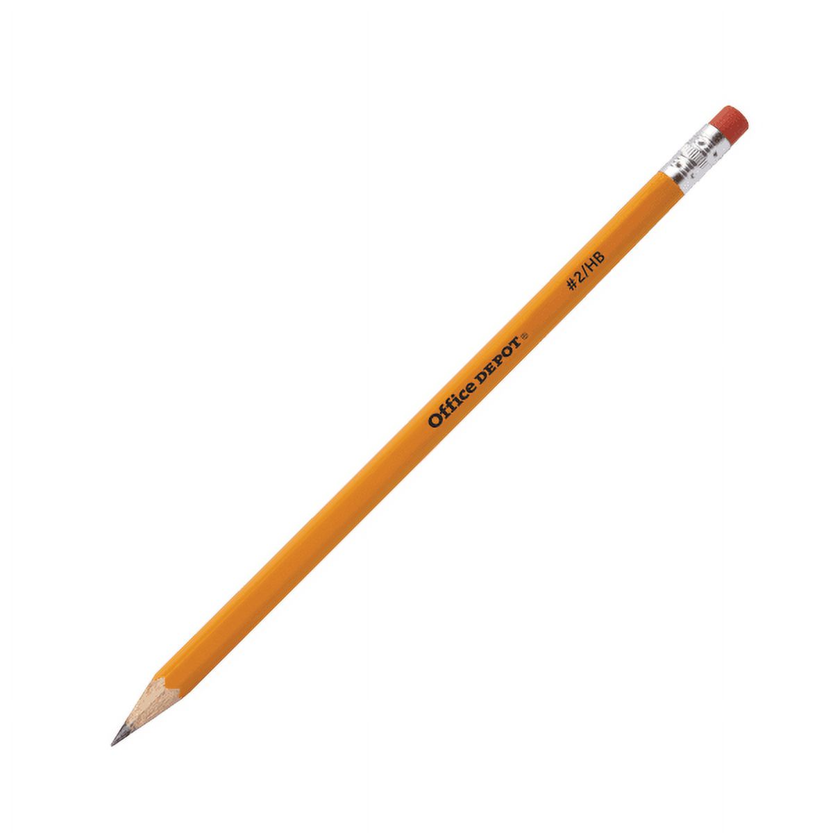 Office Depot® Brand Presharpened Wood Pencils, #2 Medium Soft Lead, Yellow,  Pack Of 24 Pencils 